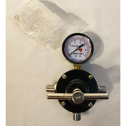 100 PSI Pressure Guage with three 1/2" connectors and manual valve - 2" face