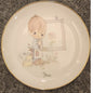 Vintage 1983 Precious Moments June Plate Gods Masterpiece Jonathan & David Boxed