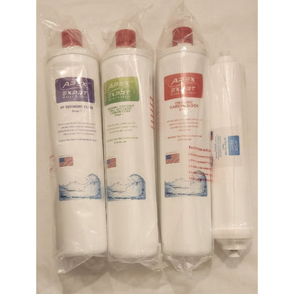 Apex - RF-2034 - Undersink Pre-Filters, 4 pack Replacement Cartridges, Steps 1-4