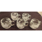 Nestlé Co., Inc. World Map Glass Mugs – Set of 5 – Vintage Globe Cups