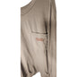 Eddie Bauer Workwear Mens XXL Long Sleeve Pocket T-Shirt Gray US Flag Graphic