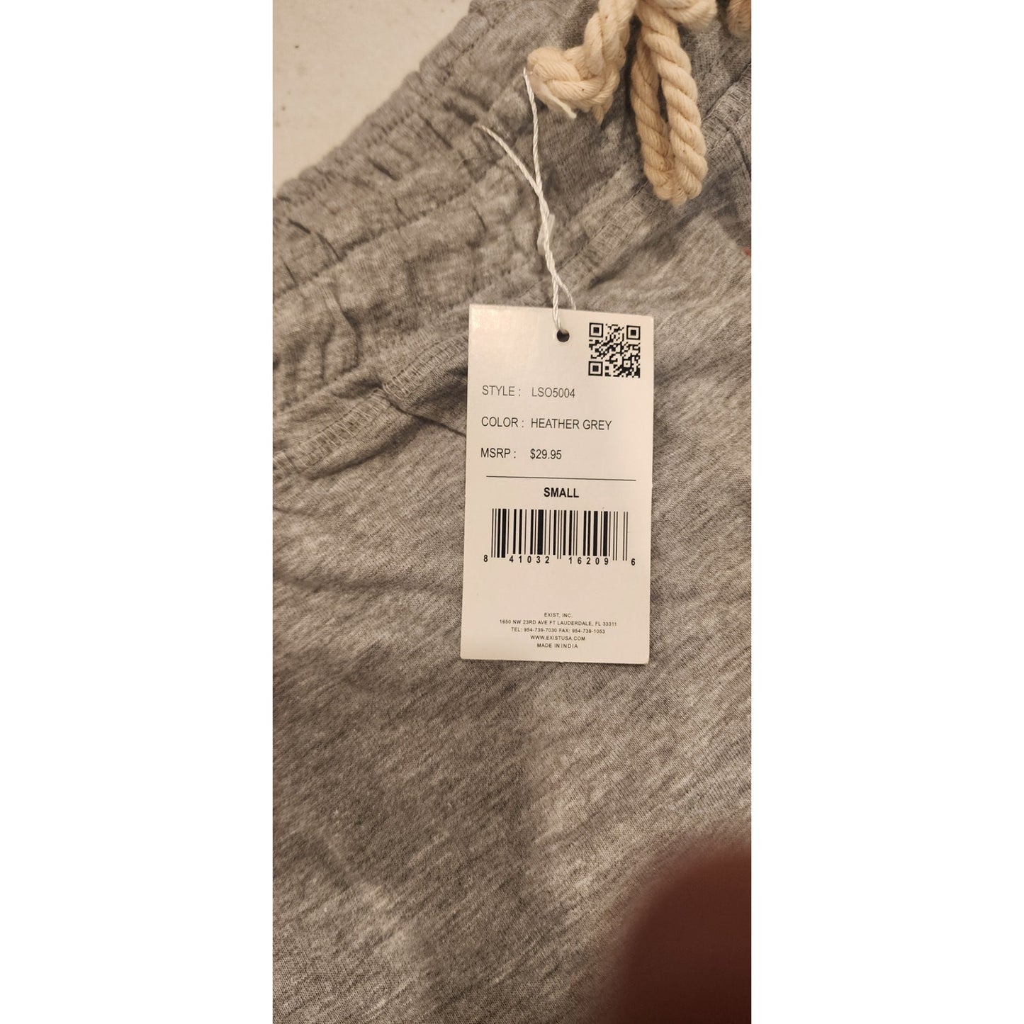 NWT Southern Spirit Heather Grey Smocked Lounge Shorts - Women's Size SMALL