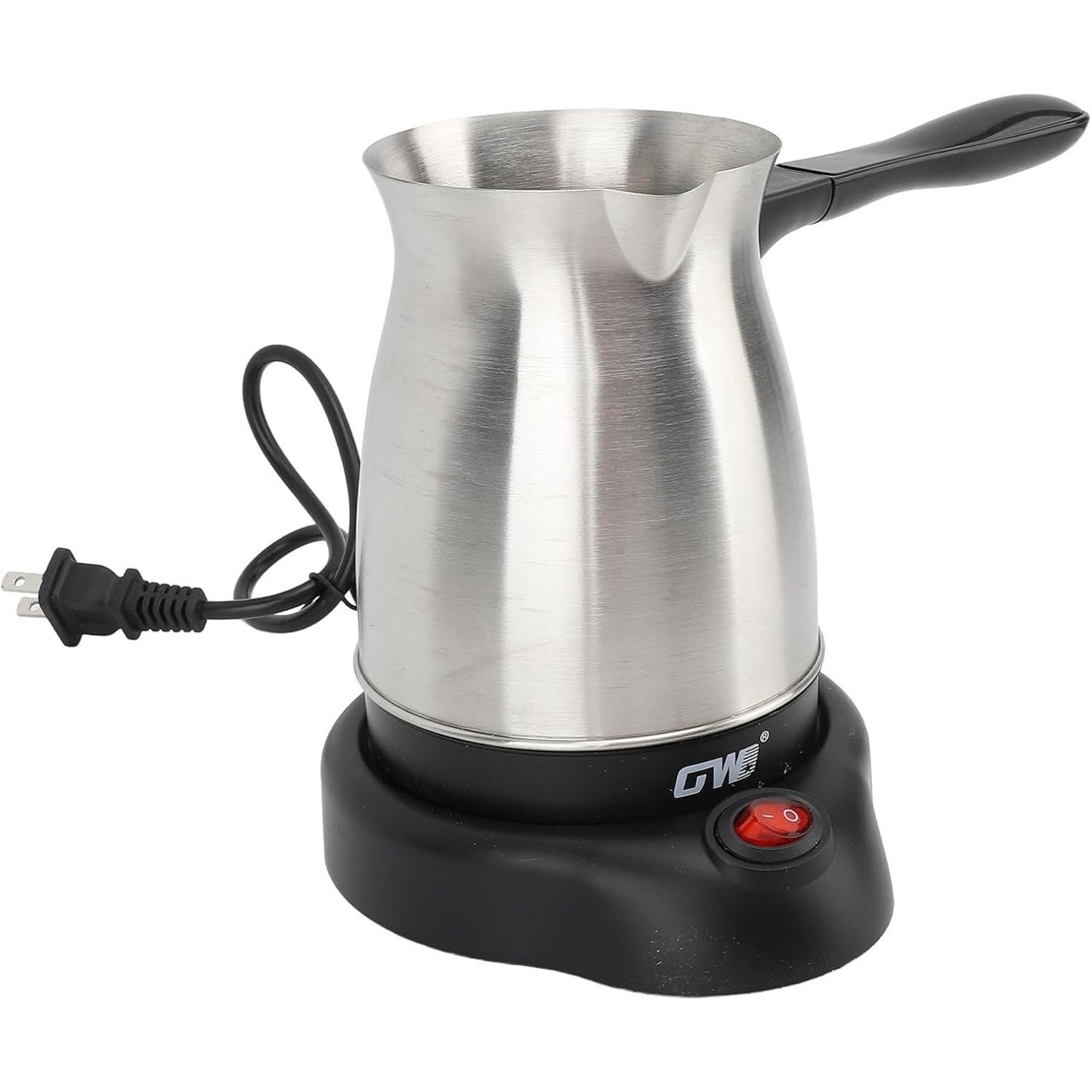Electric Turkish Coffee Maker- 600ml -Stainless Steel- Stay Cool Handle- GW-8054
