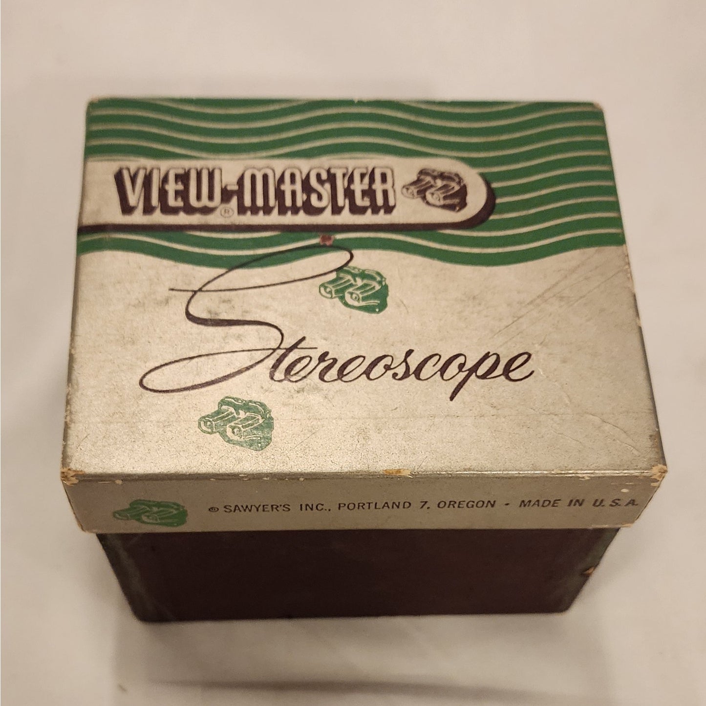 Vintage Sawyer's View-Master Model C Bakelite 1954 Wisconsin Reel Original Box