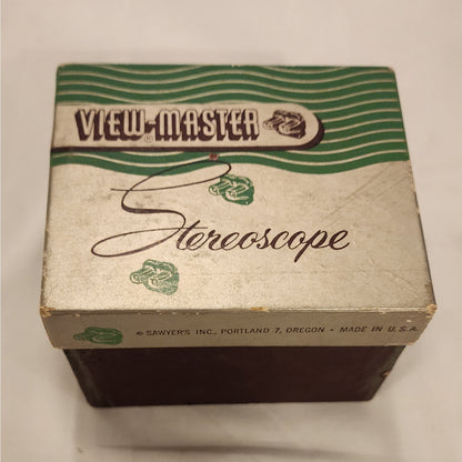 Vintage Sawyer's View-Master Model C Bakelite 1954 Wisconsin Reel Original Box