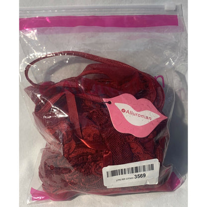 ALLUROMAN - Sexy Lingerie for Women - Babydoll Chemise - Small - Wine Red