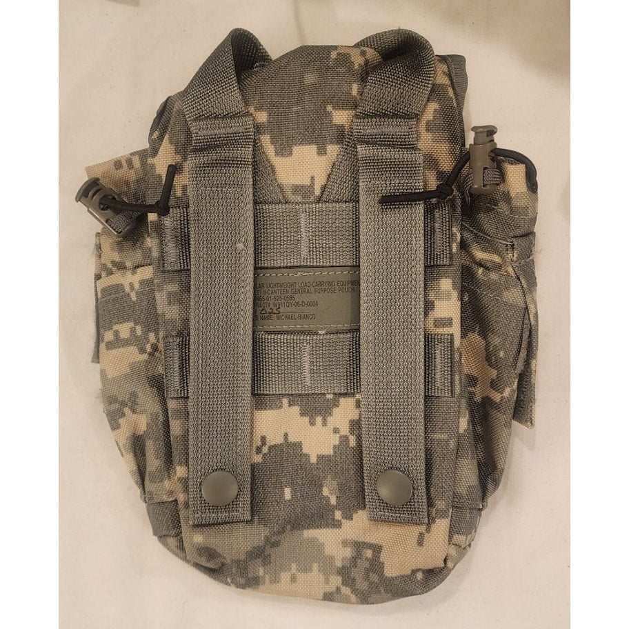 MOLLE II Canteen General Purpose Pouch ACU Camo NSN 8465‑01‑525‑0585