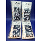 Pk of 4 - Wet Brush Head Scarf - Black & White Headwrap w/ IntelliFabric