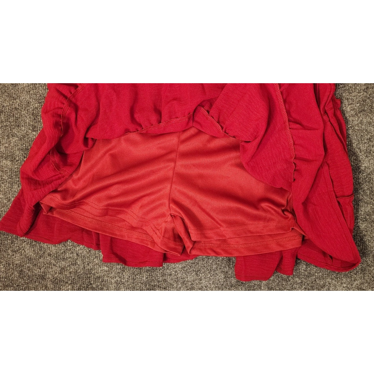 Lot of 2 Athletic Skorts Size Large Brand New In Pack Red White Activewear Skirt
