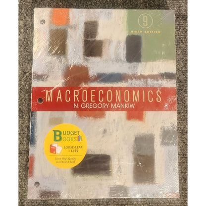 Macroeconomics Ninth Edition N. Gregory Mankiw 9781319049904 Brand New Sealed