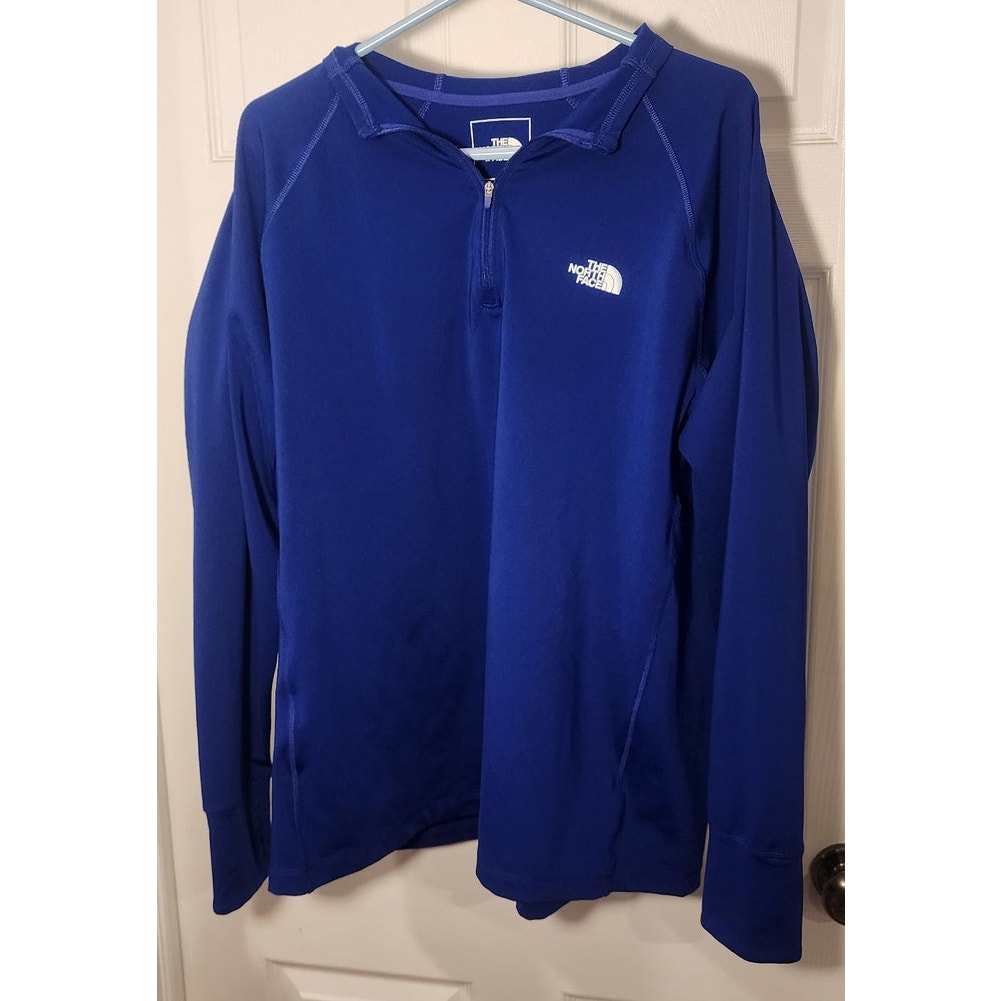 The North Face Mens XXL 1/4 Zip Performance Pullover Jacket Thumb Holes