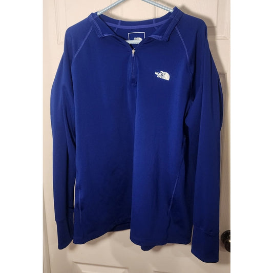 The North Face Mens XXL 1/4 Zip Performance Pullover Jacket Thumb Holes