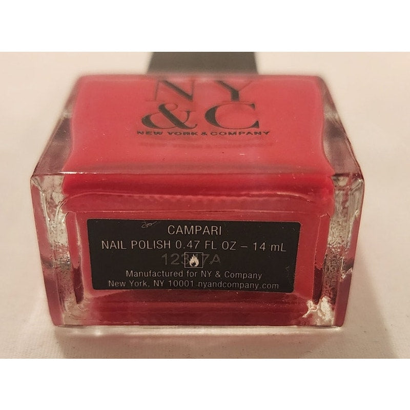 Lot of 4 different - NY&C Nail Polish- Chrysalis, Campari, Mauve Milk, Limonata