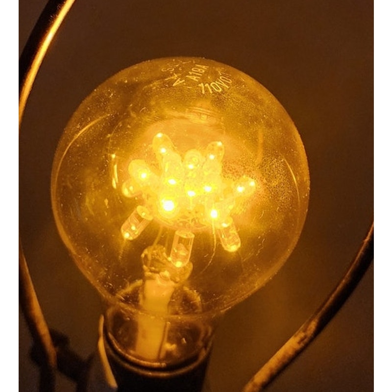 6‑Pack A19A 110V 0.7W LED Bulbs – Warm Amber Glow – Cluster LED – New