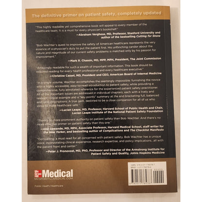 Understanding Patient Safety Second Edition Robert M. Wachter MD LANGE Medical