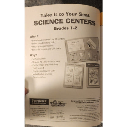 Evan-Moor Take It To Your Seat Centers Book Lot EMC 2401 5002 3716