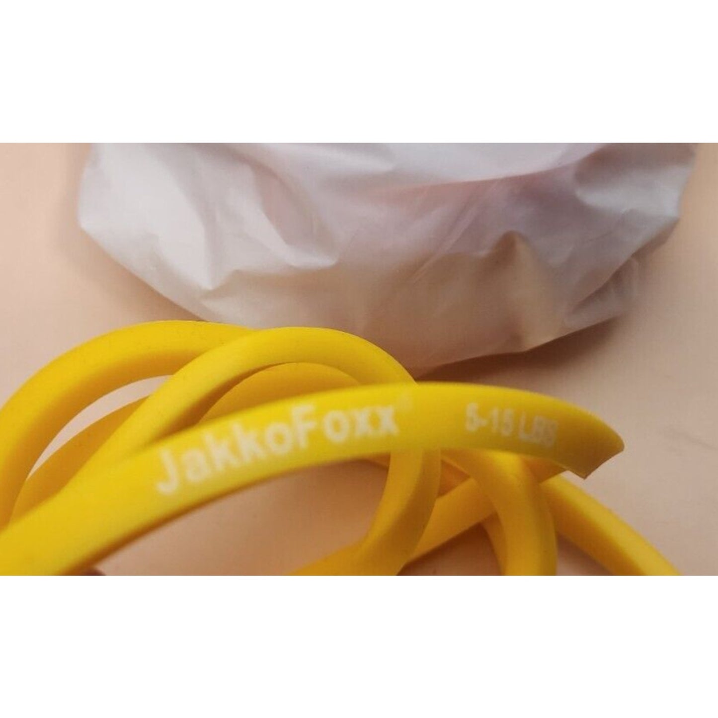 Resistance Bands set of 2 - JakkoFoxx - Red (15-30lb) - Yellow (5-15lb)
