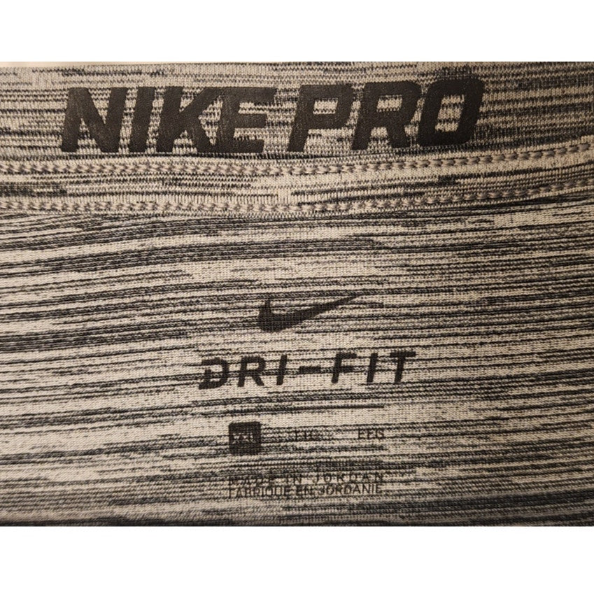 Nike Pro Dri Fit Mens Short Sleeve Athletic Shirt Heather Grey Size XXL