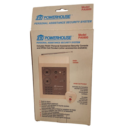 X‑10 Powerhouse PA5800 Personal Assistance Security System – New in Box