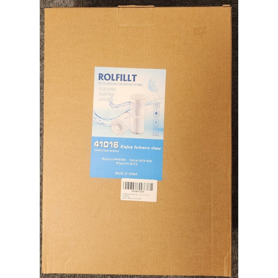 Rolfillt Pool and Spa Cartridge Filters 2 Pack Model 41016 Replacement New