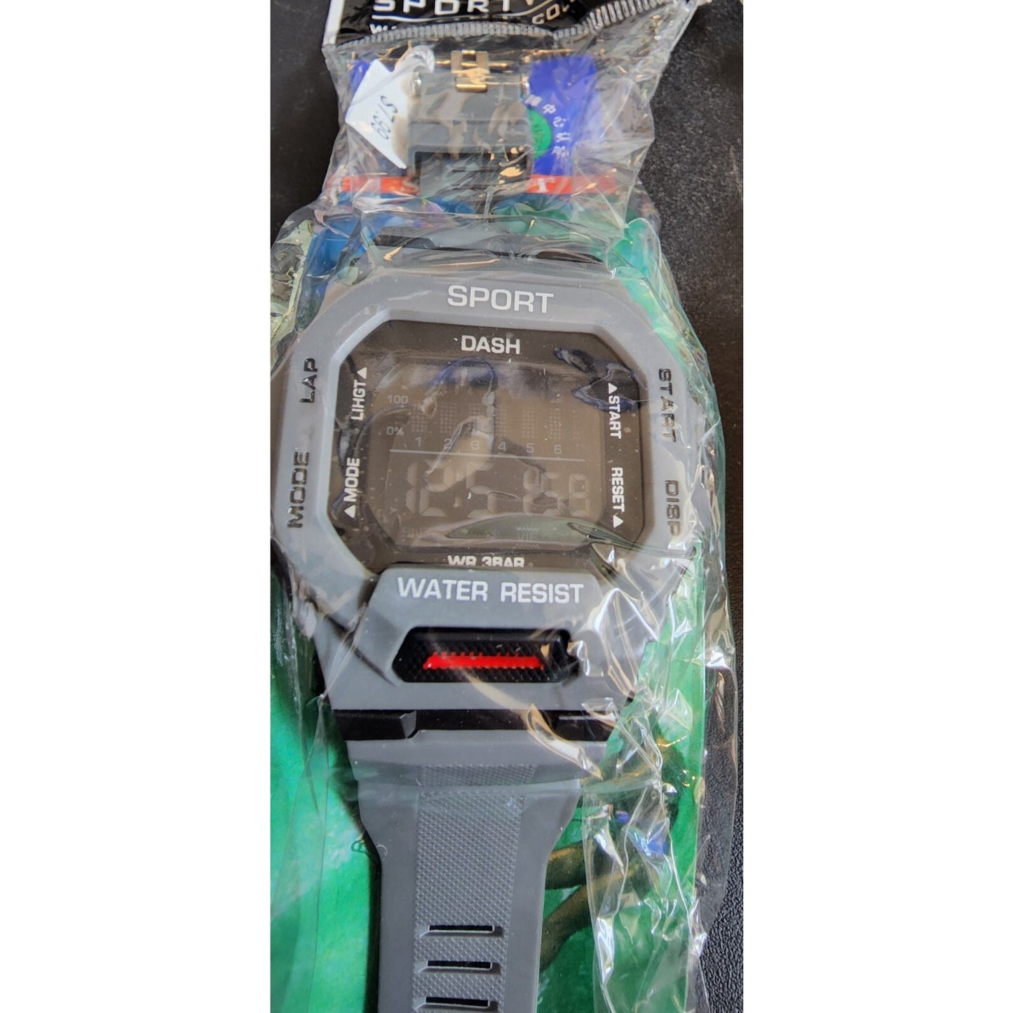 10 Total - Kids Sport Watches - 5 Red and 5 Gray - water proof, Cold Light