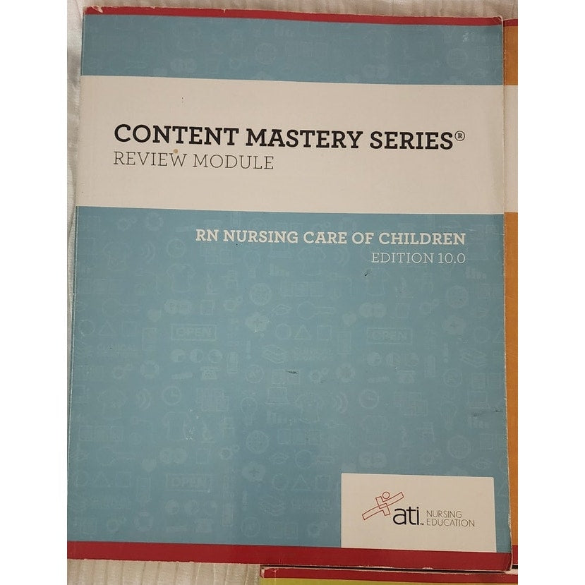 ATI RN Review Module Set (3 Books) Maternal Newborn, Children, Mental Health
