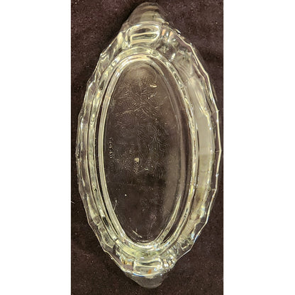 Vintage Pressed Glass Relish Dishes – Set of 3 – CANADA – Clear Serving Dishes