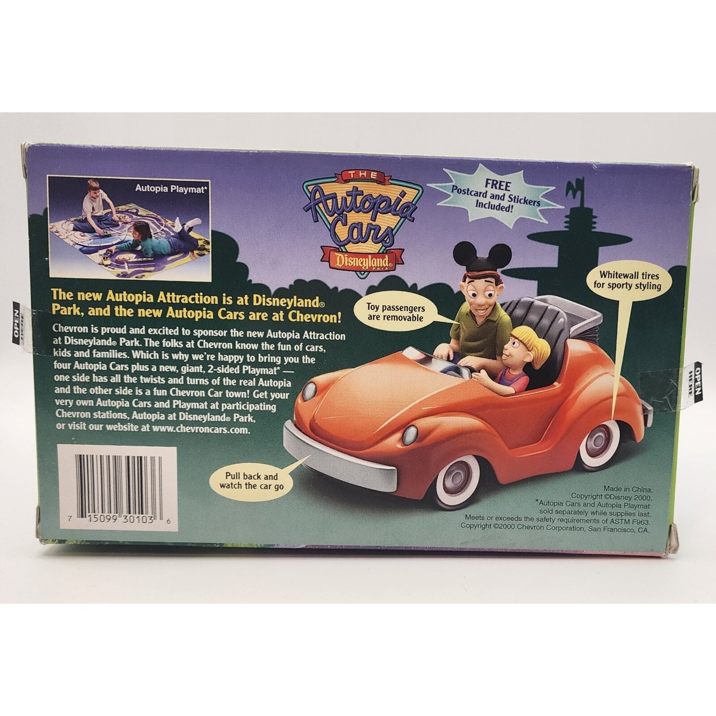 Chevron Autopia Cars- Suzy- Orange- Original Package -Packaging Damage