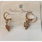 Cactus Pierced Earrings - Gold Colored