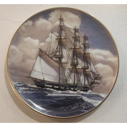 Danbury Mint Great American Sailing Ships Miniature Plate GRAND TURK Japan