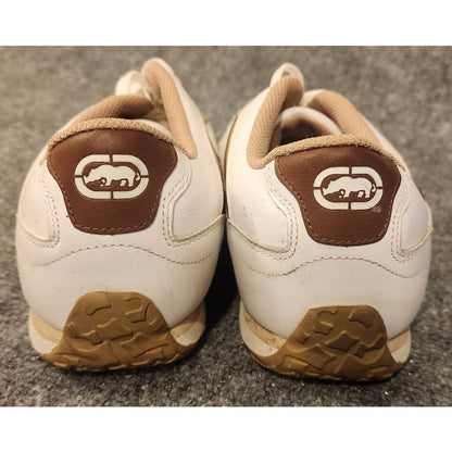 Marc Ecko Unltd Donovan Sneakers Mens Size 10.5 White Tan Leather Shoes 24126