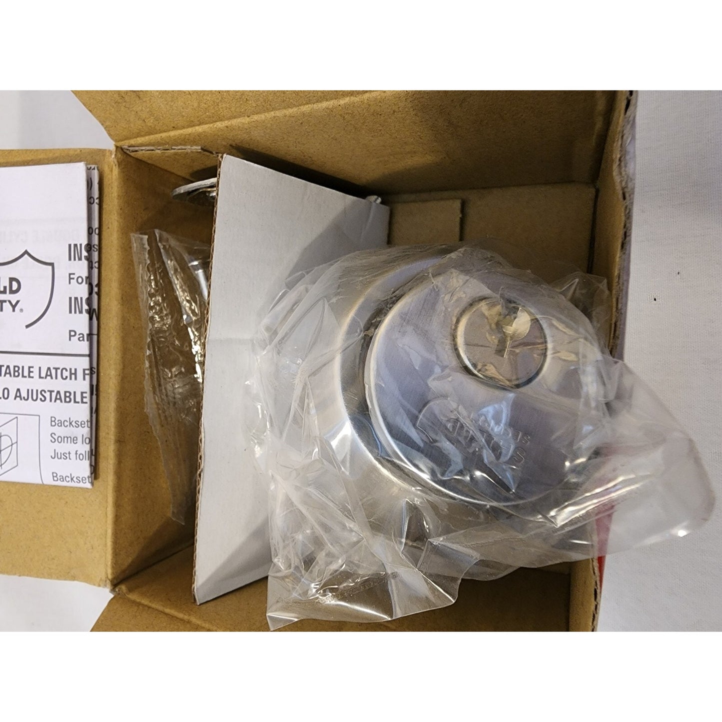 SHIELD Security - Satin Chrome Finish - Single Cylinder Deadbolt - Grade 3