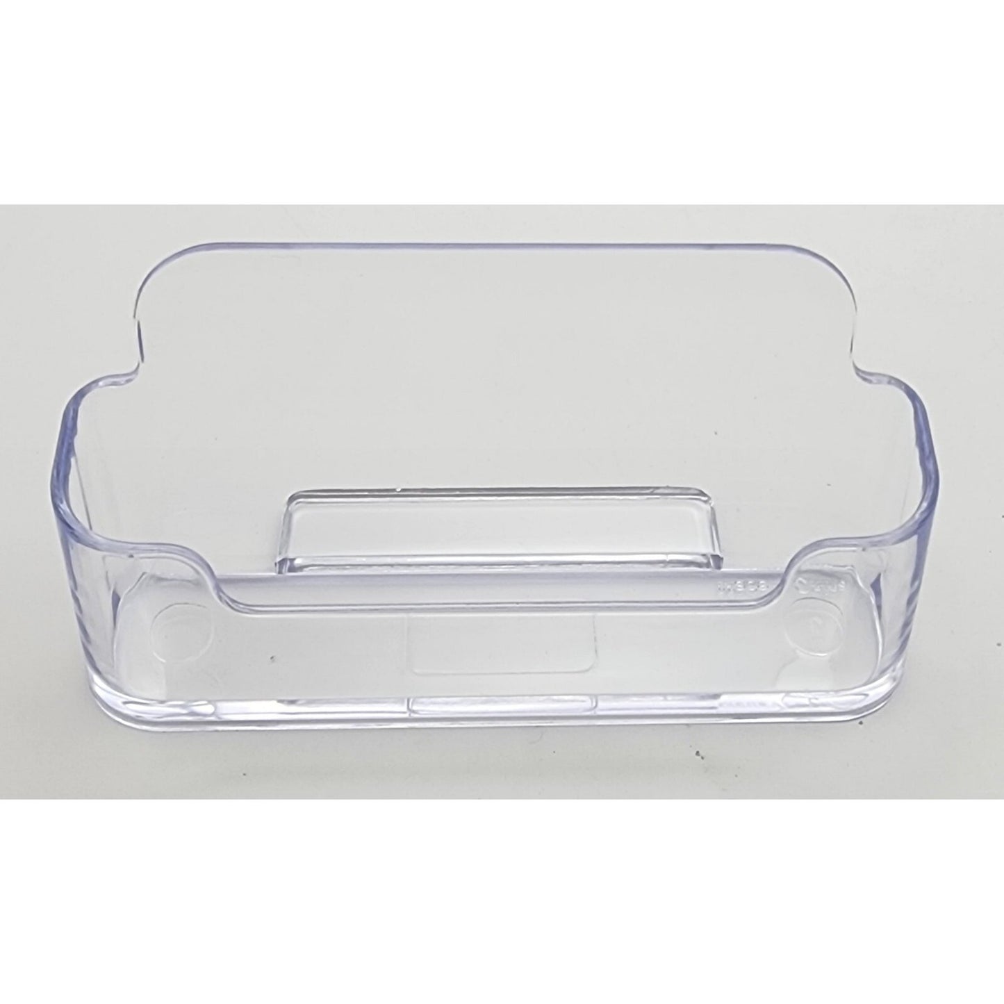 Set of 2 -KTRIO Brochure Holder -Clear Acrylic - 4" Wide - with Card Holders