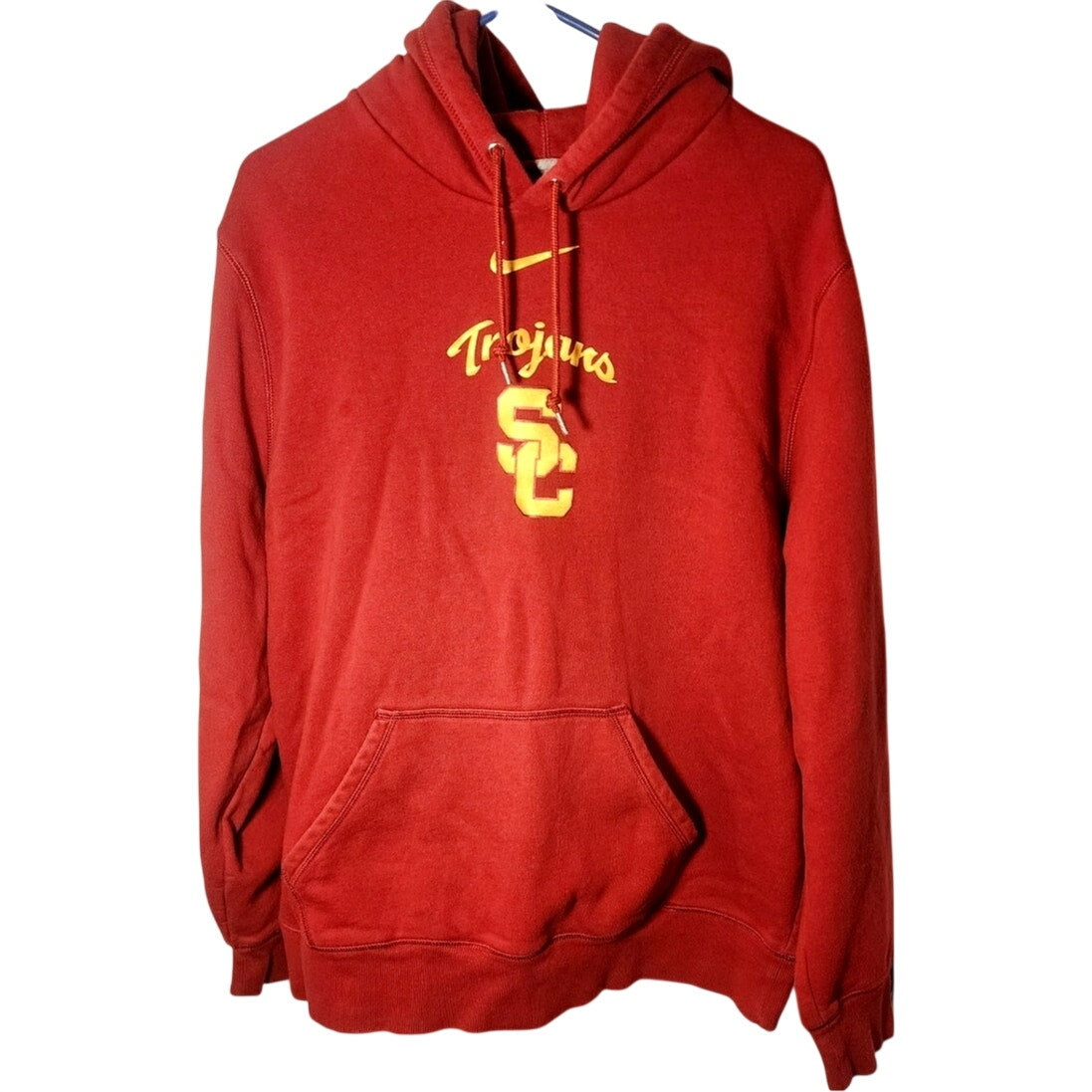 Nike USC Trojans Mens XXL Red SC Logo Pullover Hoodie Sweatshirt College