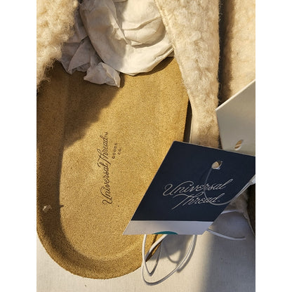 BEV FLATS - Contoured Footbed for added support- CREAM - 8 - Universal Thread