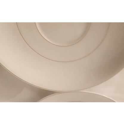 Rosenthal Aida White Velvet Saucers Set of 4 – Gold Trim – Excellent