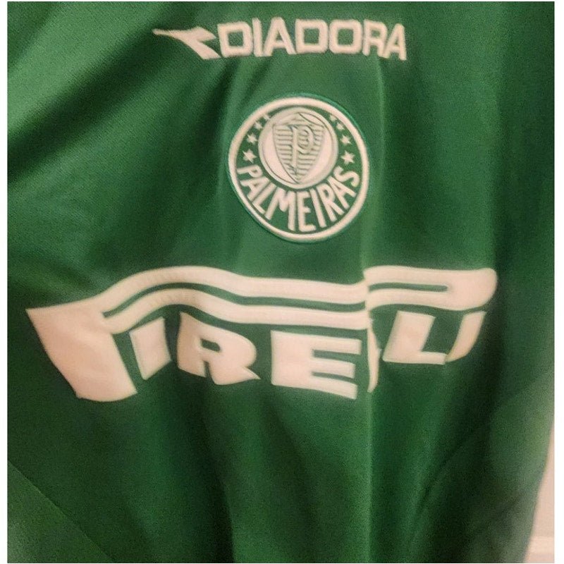 Vintage Diadora Inter Milan Green Soccer Jersey Pirelli #7 Men's Large