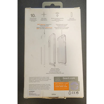 Gear4 - Crystal Place Series - Clear Case - for Apple iPhone X/XS - 5.8"