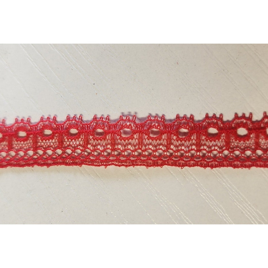 Vintage Wrights Native Textiles 1/2" Red Trimming Ribbon 300+ Yd Roll PATT 22250