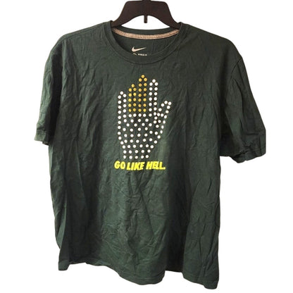 Nike Go Like Hell T‑Shirt XXL Green Graphic Tee Good Shape