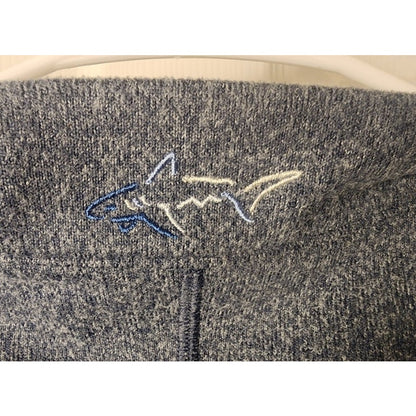 Greg Norman Mens Long Sleeve 1/4 Zip Polo Shirt Blue Gray Golf Pullover Size XXL