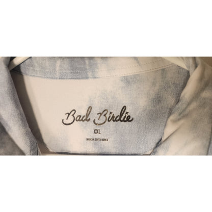 Bad Birdie Mens 1/4 Zip Pullover Golf Sweater Long Sleeve Tie Dye Size XXL