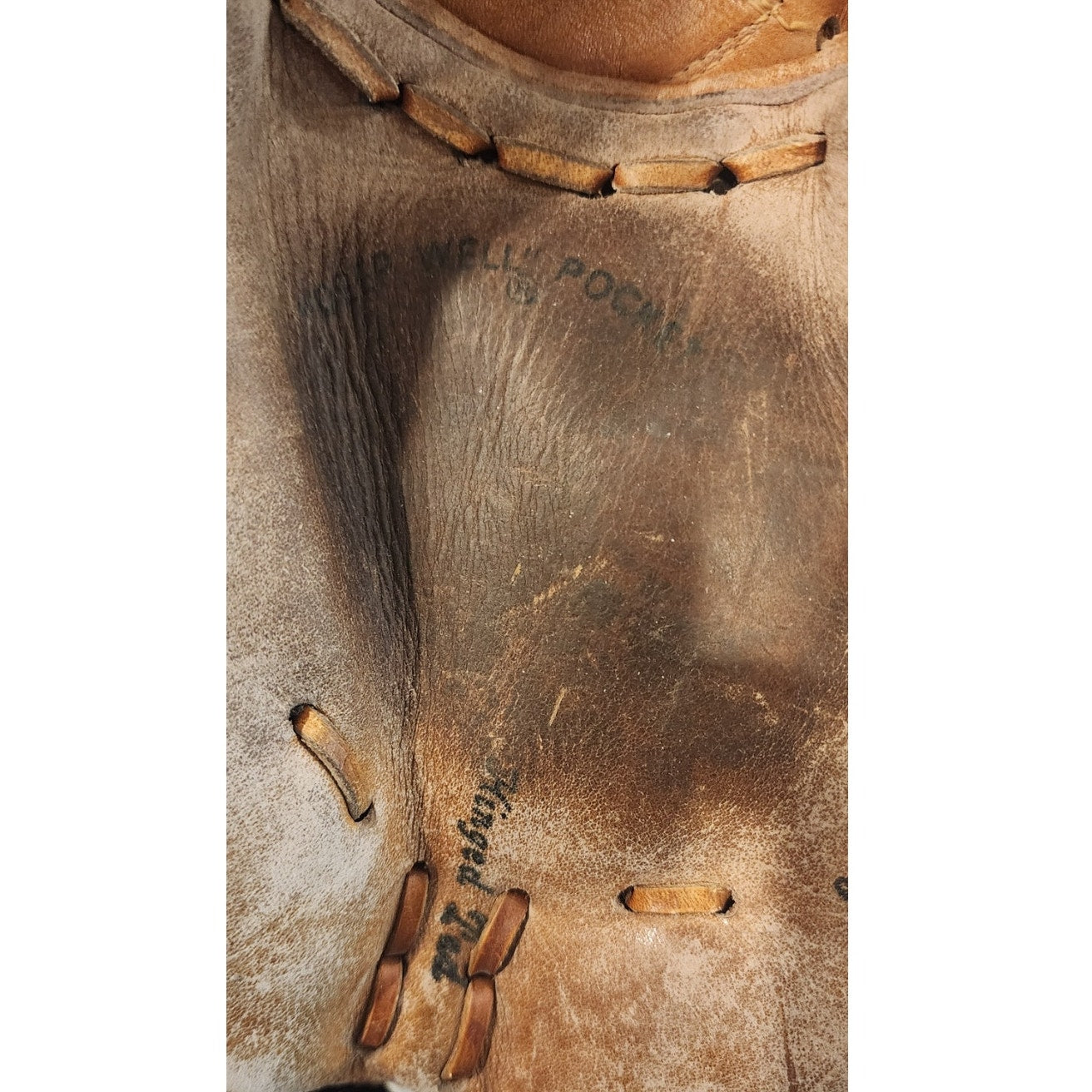 Vintage Rawlings Jerry May Professional Model MJ50 Catchers Mitt Baseball Glove