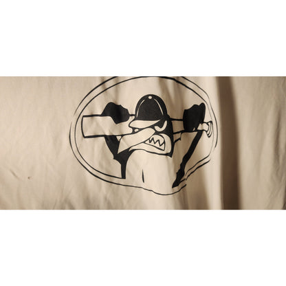 Badger Sport Fighting Penguins 36 Raglan Baseball Jersey Shirt White Black XL