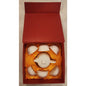 Porcelain Chinese Tea Set in Red Gift Box Teapot & 6 Matching Cups - Small Set