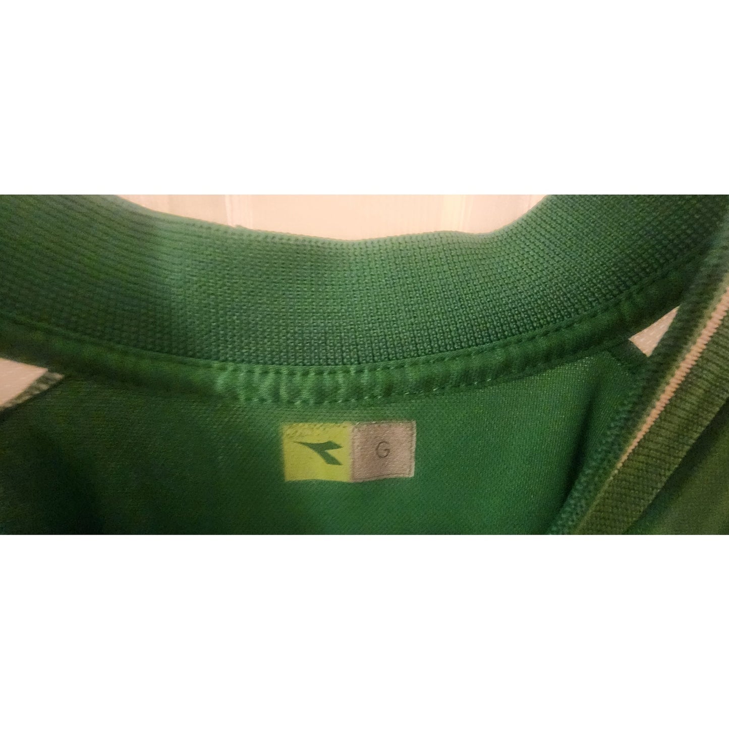 Vintage Diadora Inter Milan Green Soccer Jersey Pirelli #7 Men's Large