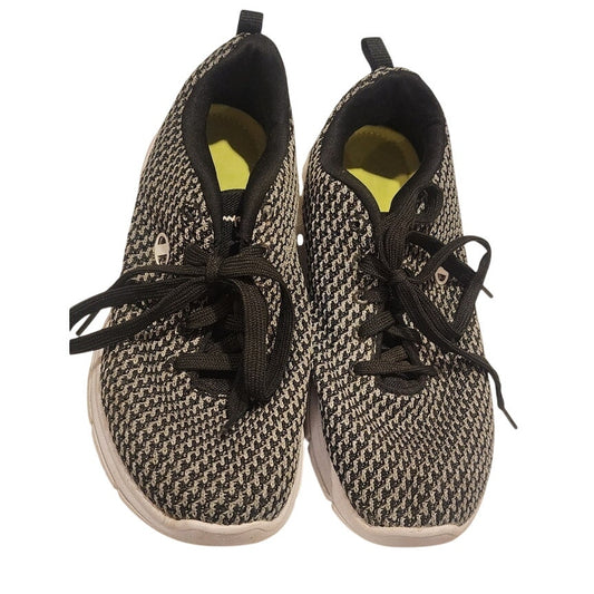 Champion Womens Size 9 Absolute Eco Mesh Knit Running Sneakers Gray Black Shoes