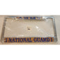 Genuine National Guard License Plate Frame Vintage Metal New Factory Sealed
