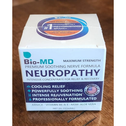 Bio‑MD Neuropathy Maximum Strength Nerve Relief Cream 2oz  New Sealed 04/2028