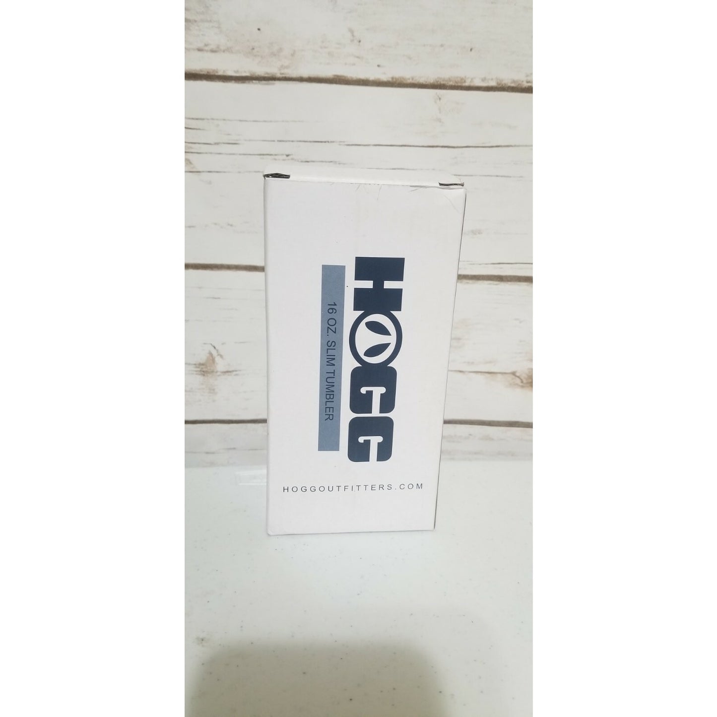 Hogg 16 Oz. slim tumbler. Brushed Steel. Nice, new. Free shipping in USA